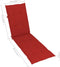 vidaXL - Terrasstoelkussen - (75+105)x50x3 - cm - rood