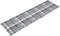 vidaXL - Terrasstoelkussen - (75+105)x50x3 - cm - ruitpatroon - grijs