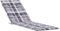 vidaXL - Terrasstoelkussen - (75+105)x50x3 - cm - ruitpatroon - grijs