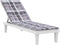 vidaXL - Terrasstoelkussen - (75+105)x50x3 - cm - ruitpatroon - grijs