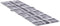 vidaXL - Terrasstoelkussen - (75+105)x50x3 - cm - ruitpatroon - grijs