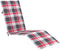 vidaXL - Terrasstoelkussen - (75+105)x50x3 - cm - ruitpatroon - rood
