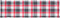 vidaXL - Terrasstoelkussen - (75+105)x50x3 - cm - ruitpatroon - rood