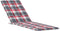 vidaXL - Terrasstoelkussen - (75+105)x50x3 - cm - ruitpatroon - rood