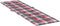 vidaXL - Terrasstoelkussen - (75+105)x50x3 - cm - ruitpatroon - rood