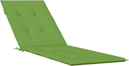 vidaXL - Terrasstoelkussen - (75+105)x50x3 - cm - stof - gemêleerd - groen