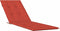 vidaXL - Terrasstoelkussen - (75+105)x50x3 - cm - stof - gemêleerd - rood