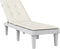 vidaXL - Terrasstoelkussen - (75+105)x50x3 - cm - stof - gemêleerd - crèmekleurig