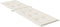 vidaXL - Terrasstoelkussen - (75+105)x50x3 - cm - stof - gemêleerd - crèmekleurig