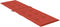 vidaXL - Terrasstoelkussen - (75+105)x50x3 - cm - stof - gemêleerd - rood