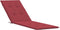 vidaXL - Terrasstoelkussen - (75+105)x50x3 - cm - wijnrood