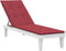 vidaXL - Terrasstoelkussen - (75+105)x50x3 - cm - wijnrood