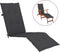 vidaXL - Terrasstoelkussen - (75+105)x50x4 - cm - antracietkleurig