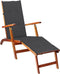 vidaXL - Terrasstoelkussen - (75+105)x50x4 - cm - antracietkleurig