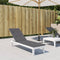 vidaXL - Terrasstoelkussen - (75+105)x50x4 - cm - antracietkleurig