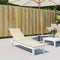 vidaXL - Terrasstoelkussen - (75+105)x50x4 - cm - crèmekleurig
