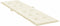 vidaXL - Terrasstoelkussen - (75+105)x50x4 - cm - crèmekleurig