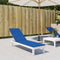 vidaXL - Terrasstoelkussen - (75+105)x50x4 - cm - koningsblauw