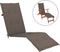 vidaXL - Terrasstoelkussen - (75+105)x50x4 - cm - taupe
