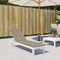 vidaXL - Terrasstoelkussen - (75+105)x50x4 - cm - taupe