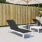 vidaXL - Terrasstoelkussen - (75+105)x50x4 - cm - zwart