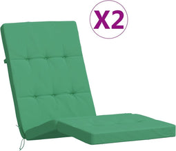 vidaXL - Terrasstoelkussens - 2 - st - oxford - stof - groen