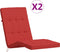vidaXL - Terrasstoelkussens - 2 - st - oxford - stof - rood