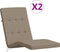 vidaXL - Terrasstoelkussens - 2 - st - oxford - stof - taupe