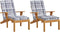 vidaXL - Terrasstoelkussens - 2 - st - ruitpatroon - oxford - stof - grijs