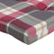 vidaXL - Terrasstoelkussens - 2 - st - ruitpatroon - oxford - stof - rood