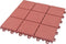 vidaXL - Terrastegels - 10 - st - 30,5x30,5 - cm - kunststof - rood