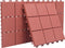 vidaXL - Terrastegels - 10 - st - 30,5x30,5 - cm - kunststof - rood