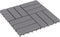 vidaXL - Terrastegels - 10 - st - 30x30 - cm - massief - acaciahout - greywash