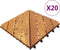 vidaXL - Terrastegels - 10 - st - 30x30 - cm - massief - acaciahout - wit
