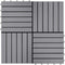vidaXL - Terrastegels - 10 - st - 30x30 - cm - massief - acaciahout - greywash