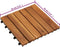 vidaXL - Terrastegels - 10 - st - 30x30 - cm - massief - acaciahout - wit