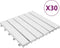 vidaXL - Terrastegels - 10 - st - 30x30 - cm - massief - acaciahout