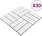 vidaXL - Terrastegels - 10 - st - 30x30 - cm - massief - acaciahout