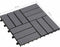 vidaXL - Terrastegels - 10 - st - 30x30 - cm - massief - acaciahout - greywash
