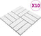 vidaXL - Terrastegels - 10 - st - 30x30 - cm - massief - acaciahout - greywash