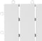 vidaXL - Terrastegels - 10 - st - 30x30 - cm - massief - acaciahout - wit