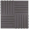 vidaXL - Terrastegels - 10 - st - 30x30 - cm - massief - acaciahout - greywash