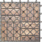 vidaXL - Terrastegels - 10 - st - 30x30 - cm - massief - acaciahout - greywash