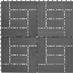 vidaXL - Terrastegels - 11 - stuks - 30 - x - 30 - cm - WPC - 1 - m2 - (grijs)