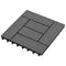 vidaXL - Terrastegels - 11 - stuks - 30 - x - 30 - cm - WPC - 1 - m2 - (grijs)