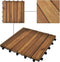 vidaXL - Terrastegels - 20 - st - verticaal - patroon - 30x30 - cm - acaciahout