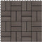 vidaXL - Terrastegels - 30x30 - cm - 1 - m² - HKC - donkerbruin - 11 - st