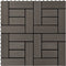 vidaXL - Terrastegels - 30x30 - cm - 1 - m² - HKC - donkerbruin - 11 - st