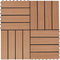 vidaXL - Terrastegels - 30x30 - cm - 1 - m² - HKC - donkerbruin - 11 - st