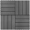 vidaXL - Terrastegels - 30x30 - cm - 1 - m² - HKC - donkerbruin - 11 - st